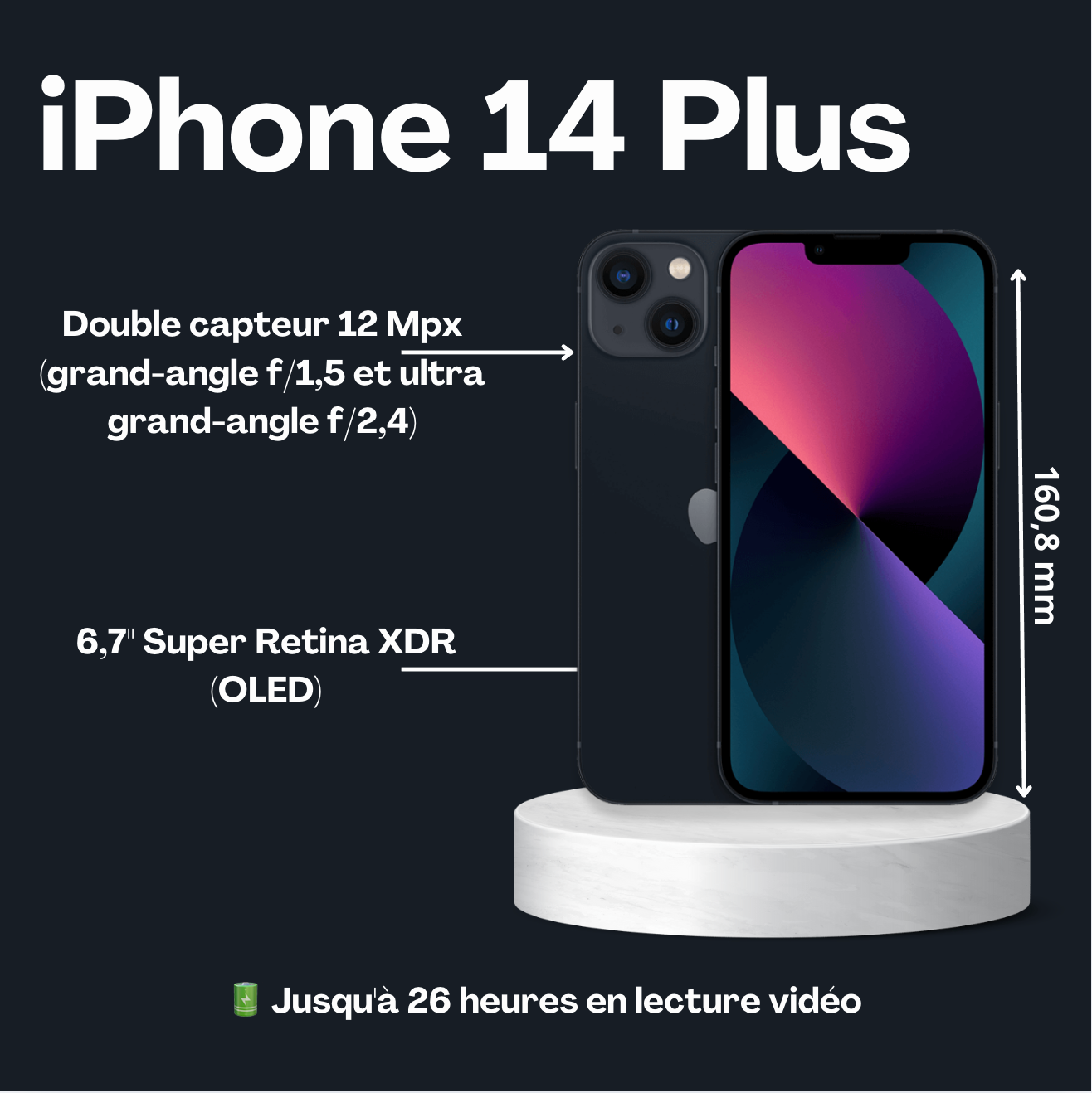 Location iPhone 14 Plus reconditionné