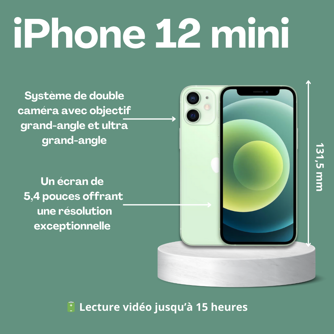 Location iPhone 12 Mini reconditionné