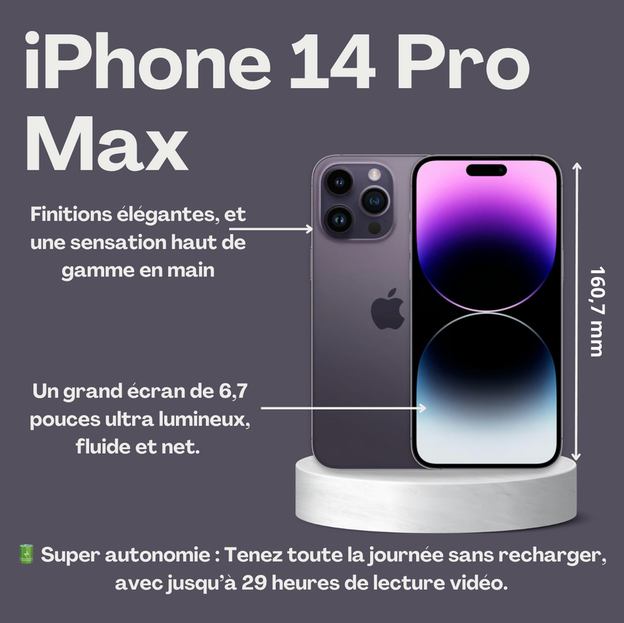 Location iPhone 14 Pro Max reconditionné