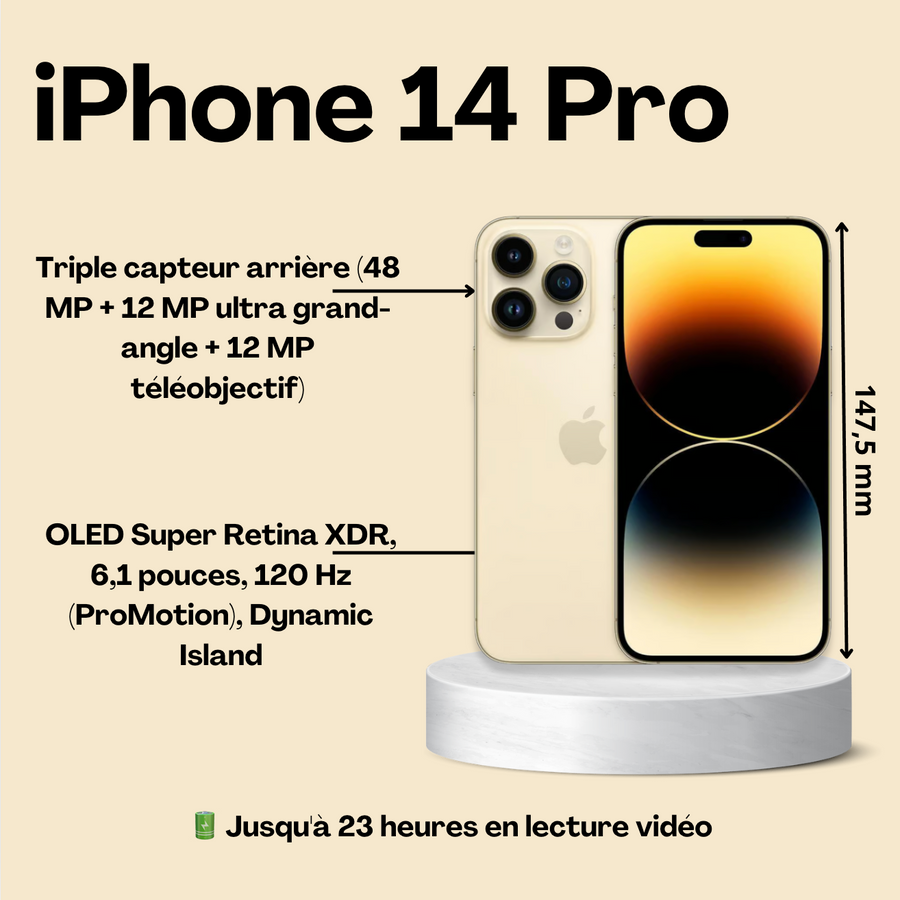 Location iPhone 14 Pro reconditionné