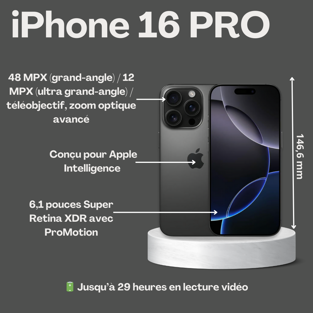 Location iPhone 16 pro reconditionné