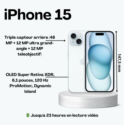 Location iPhone 15 reconditionné